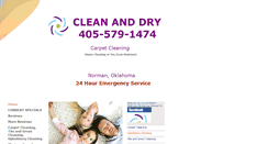 Desktop Screenshot of cleananddrycarpet.com