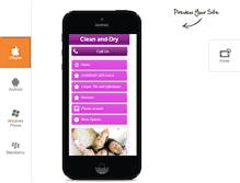 Tablet Screenshot of cleananddrycarpet.com